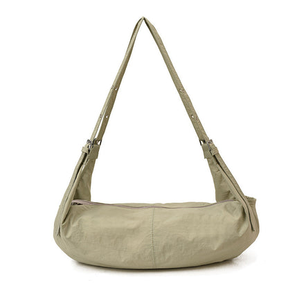 Chic Colorful Wrinkled Crossbody Bag Large Capacity Casual Tote