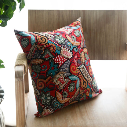 Cotton And Linen Ethnic Style South East Asia Sofa Throw Pillow Case Cushion Cover