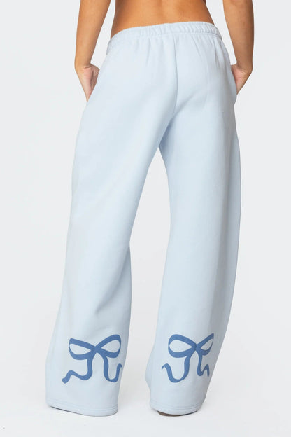 Trendy Print Loose Hoodie Sweatshirt Pants Set