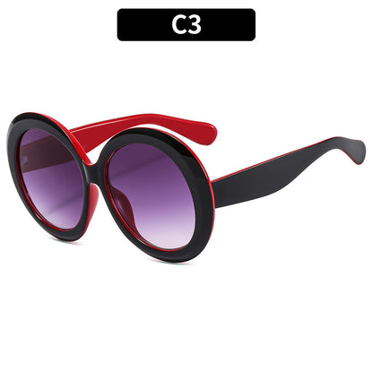 Round Frame UV400 Sunglasses Stylish Retro Fashion