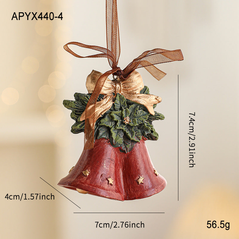 Colorful Resin Christmas Cartoon Hanging Ornament