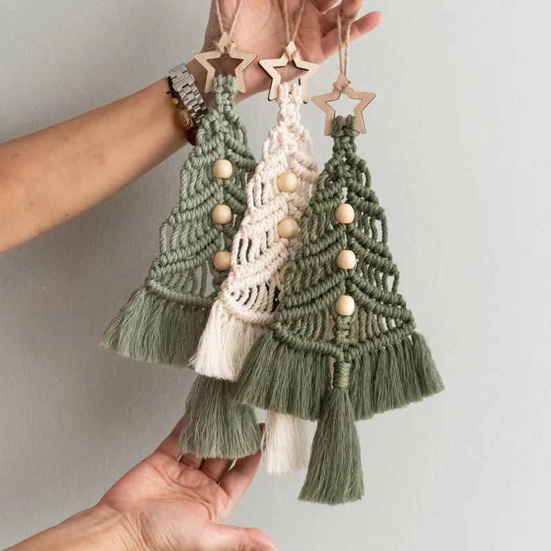 Simple Handmade Christmas Tree Hanging Ornament