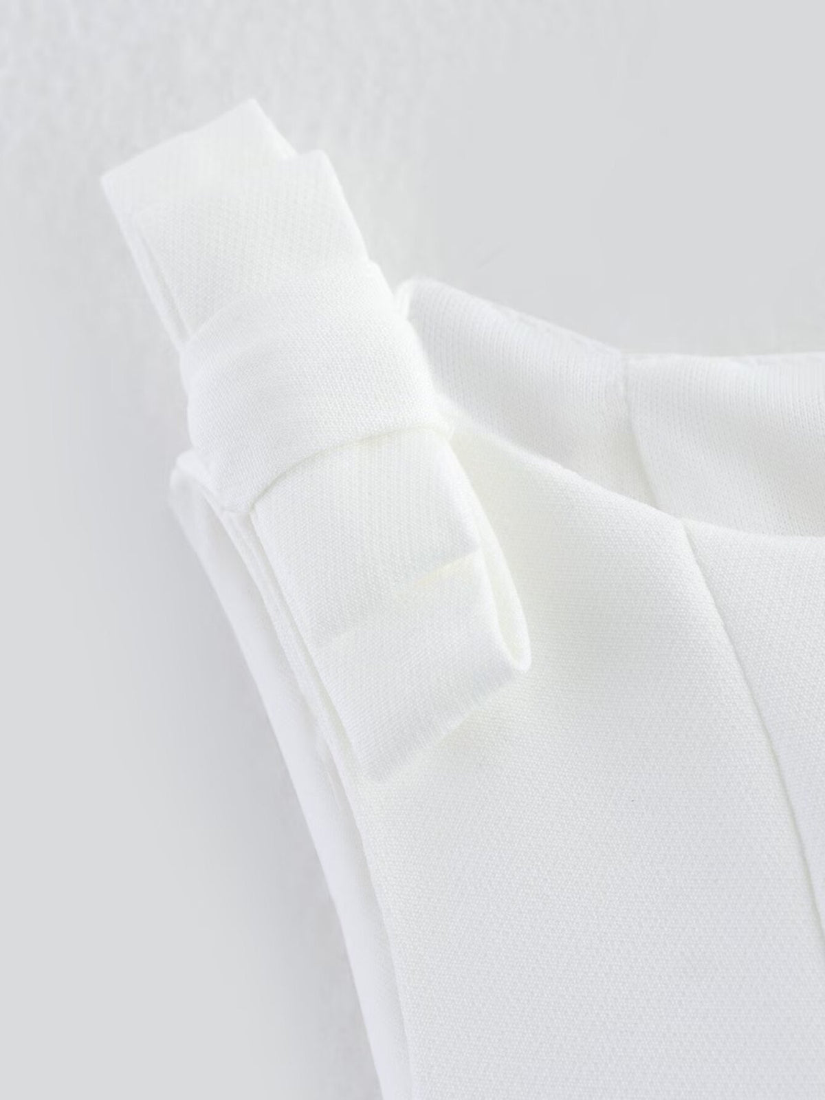 Elegant Peplum Bow Strap Tank Top