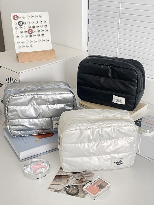 Portable Waterproof Cosmetic Storage Bag Stylish Rectangular Design