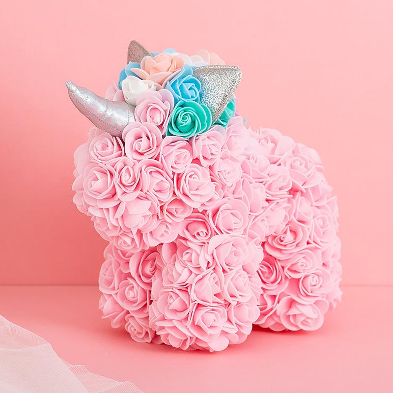 Rose Unicorn Eternal Flower Valentine'S Day Christmas Gift Soap Flower Unicorn