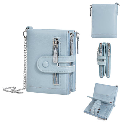 Solid Color Portable Card Cases Wallets