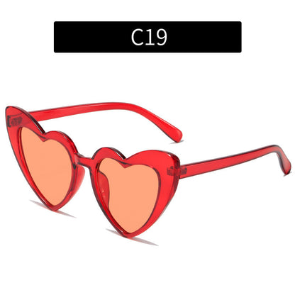 Colorful Heart-Shaped Sunglasses for Family Fun