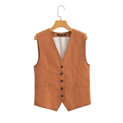 2-Piece Casual Vest Top and Shorts Set