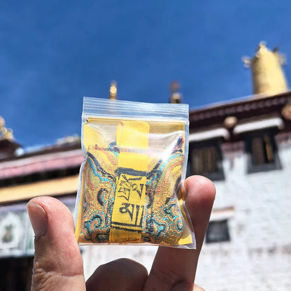 Tibetan Traditional Cloth Bag Amulet, Horse Head Ming King, Great White Umbrella Cover, Buddha Mother, Tara, Etc