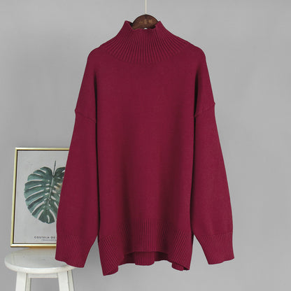 Stylish Turtleneck Knitted Sweater for Women
