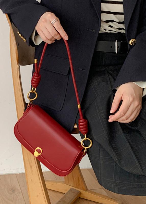 Shoulder Bag Ecofriendly PU Leather Knot Detail