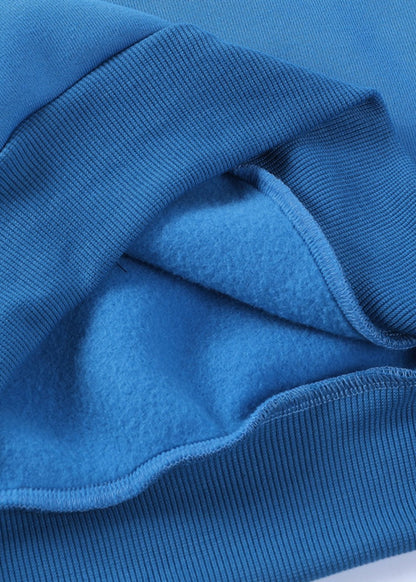 Oversized Cotton Blend Sweatshirt With Ribbed Cuffs
