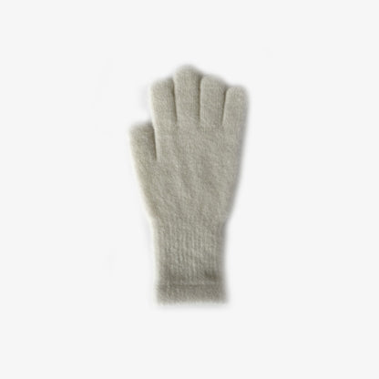 Knitted Fingerless Gloves Soft Warm Wool Blend for Women