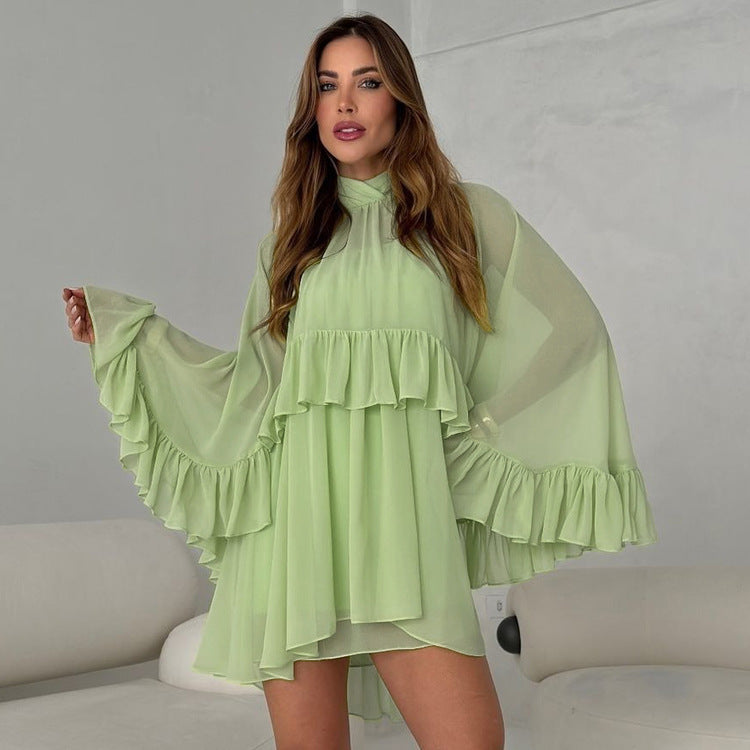 French-Inspired Sheer Sun Protection Tank Top Dress Set