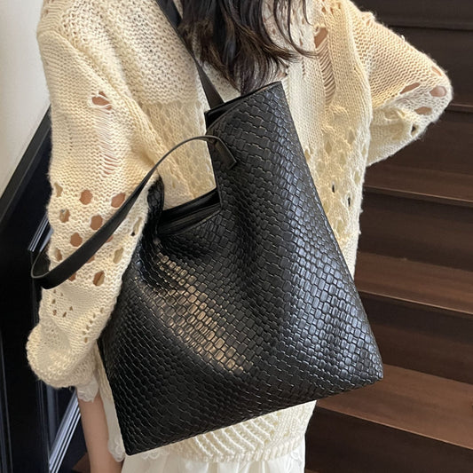 Large Capacity Woven Tote Bag for Women
