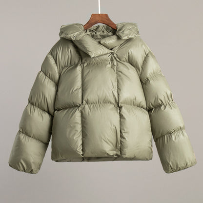 Trendy Hooded Cotton Puffer Jacket Casual Streetwear