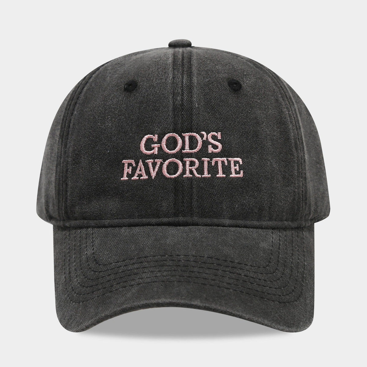 Letter Embroidered Solid Color Baseball Cap