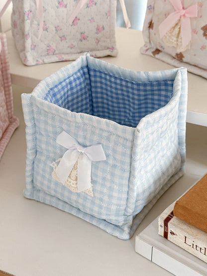 Sweetheart Lace Square Storage Bins Trendy Home Decor