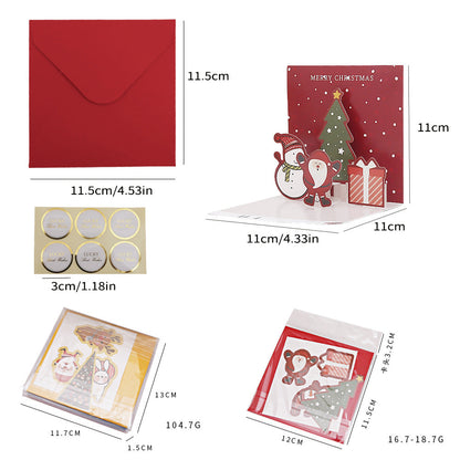 Creative Christmas 3D Pop Up Greeting Card