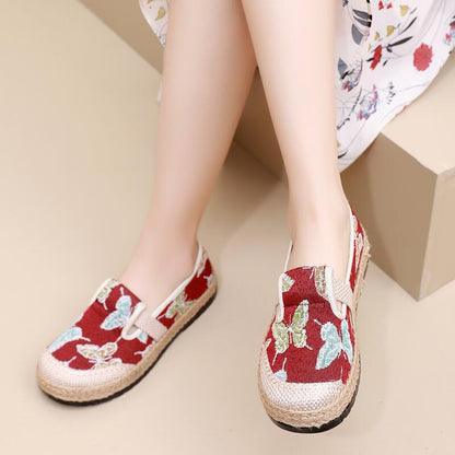 Single Shoe Women'S Retro Trend Flat Casual Old Beijing Women'S Shoes Lazy One Foot Fisherman Shoes
