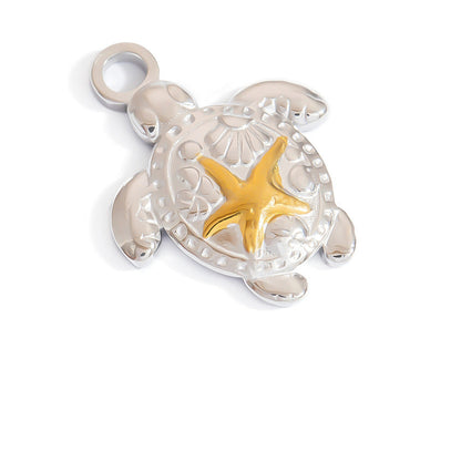 Vintage Style Seashell Pendant Stainless Steel DIY Jewelry