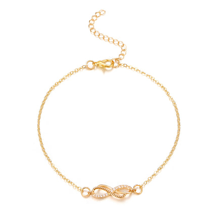 Vintage Zircon Delicate  Anklet