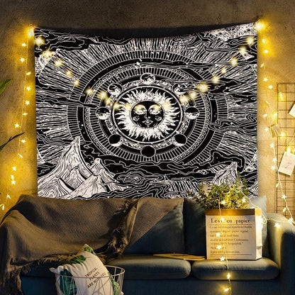 New Psychedelic Mushroom Tapestry Dream Plant Wall Tapestry Galaxy Space Tapestry Starry Sky Tapestry Wall Hanging