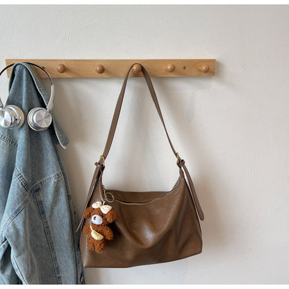 Large Capacity Commuter Tote Bag for Women - Retro Minimalist Design