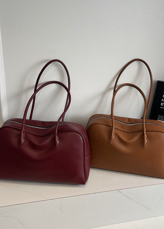 Structured Shoulder Bag Premium PU Leather