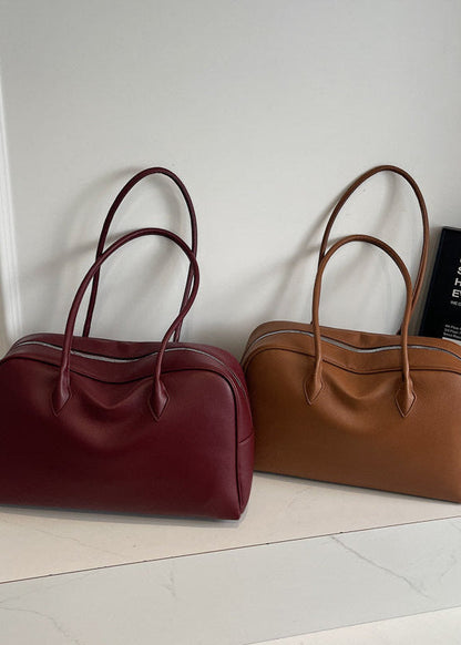 Structured Shoulder Bag Premium PU Leather