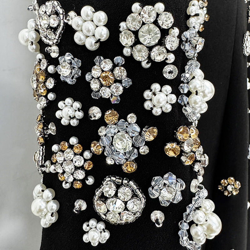 Fashionable Long Dress With Sequin Detailing