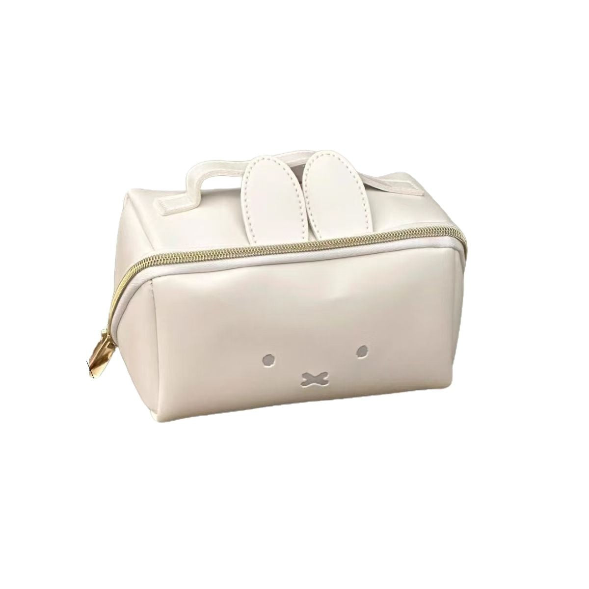 Brown Dog Handheld Makeup Bag Cute Design Multifunctional Storage Pouch