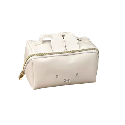 Brown Dog Handheld Makeup Bag Cute Design Multifunctional Storage Pouch