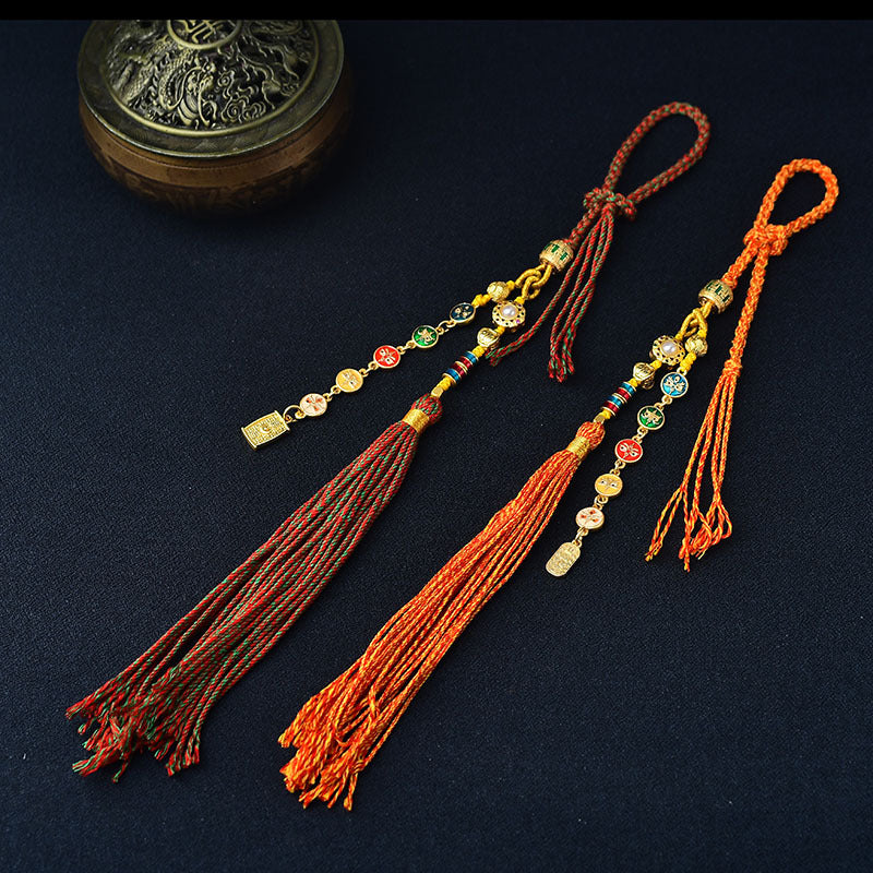 Hand-Woven Pendant Lanyard, Bag Lanyard Can Be Hung, Tangkazakiram Ethnic Style Retro