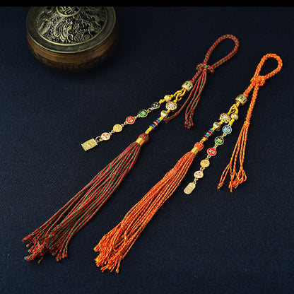 Hand-Woven Pendant Lanyard, Bag Lanyard Can Be Hung, Tangkazakiram Ethnic Style Retro