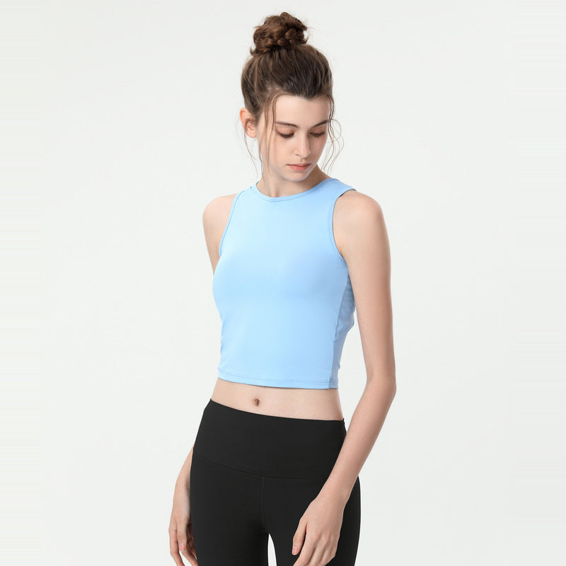 Sports Vest Women'S Fashion Yoga Beauty Back Blouse Leisure Fitness Running Shock Vest