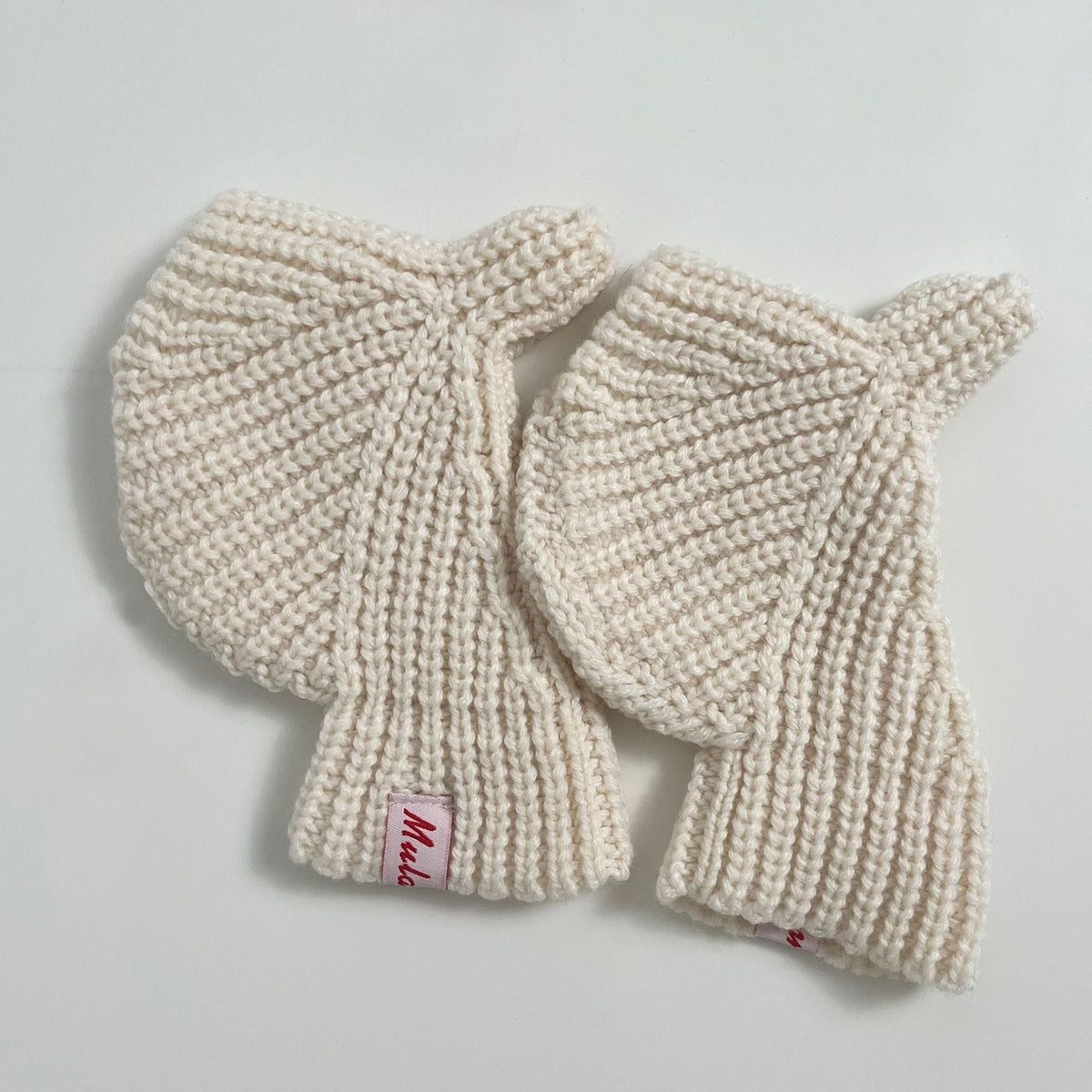 Solid Color Fingerless Touchscreen Knit Gloves