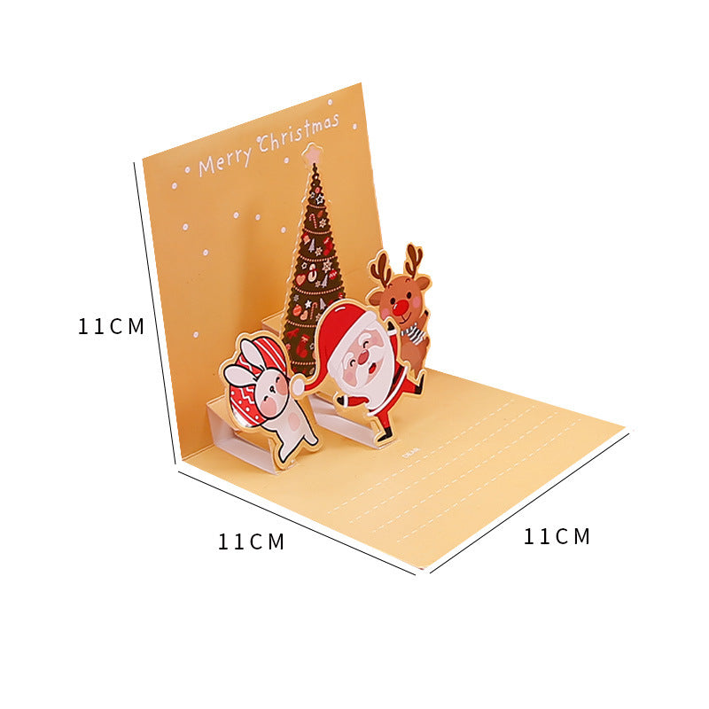 Creative Christmas 3D Pop Up Greeting Card