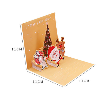 Creative Christmas 3D Pop Up Greeting Card