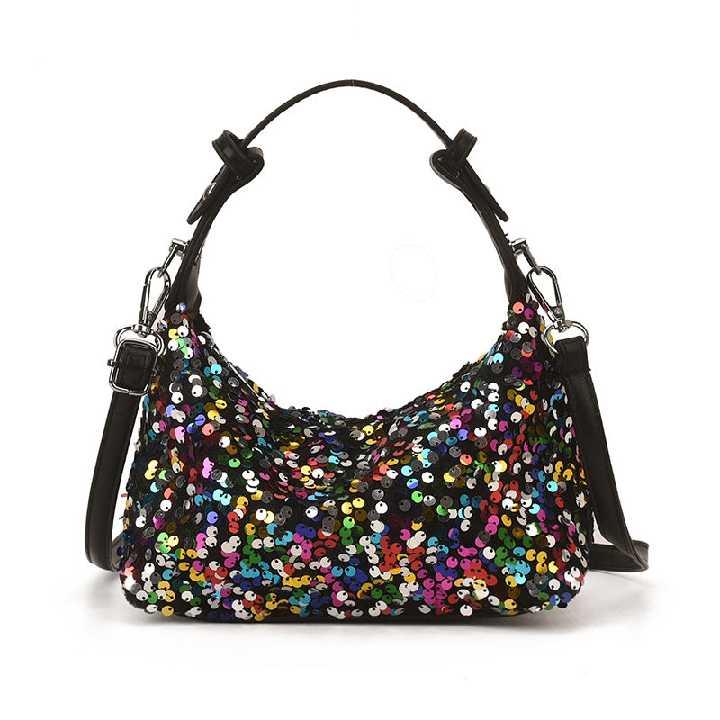 Women's Shimmering PVC Handbag Stylish Party Shoulder Bag