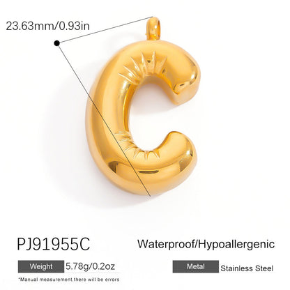 Stylish Stainless Steel Letter Pendant Jewelry
