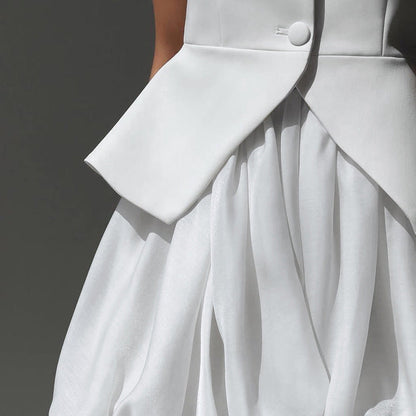 Chic Sleeveless Vest and Skirt Set for Women