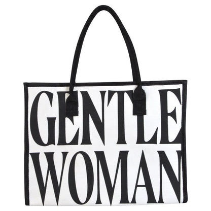 Large Capacity Printed Canvas Tote Bag Stylish Commuter Handbag