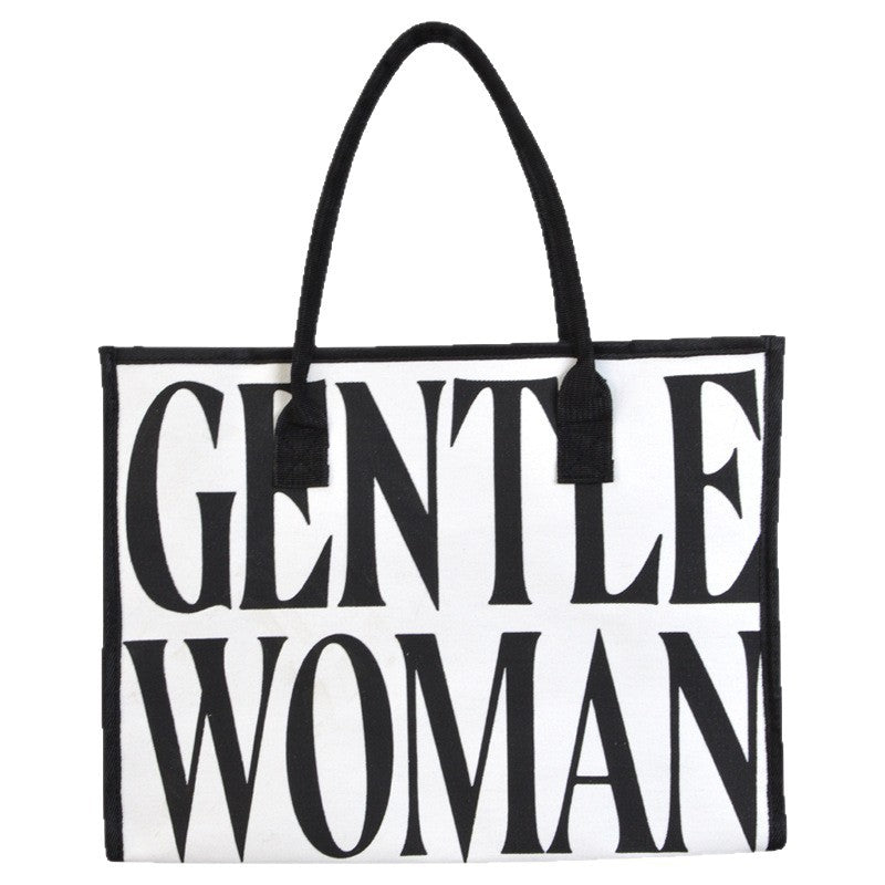 Large Capacity Printed Canvas Tote Bag Stylish Commuter Handbag