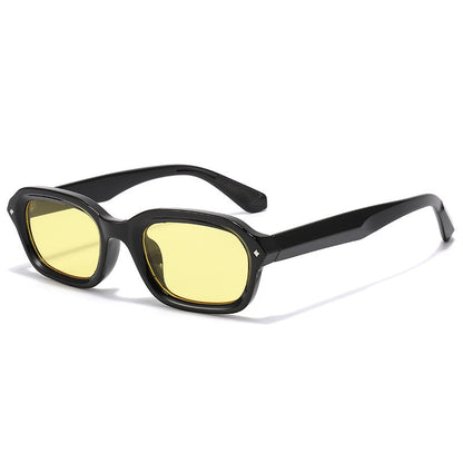 Narrow Frame Square Punk Sunglasses Trendy UV400 Protection