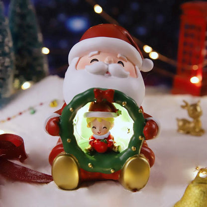 Christmas Star Lights Small Night Lights Decorations Scene Layout Luminous Decorations Santa Claus Gifts Snowman Gifts