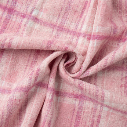 Plaid Loose-Fit Shirt Cotton Blend Casual Shirt
