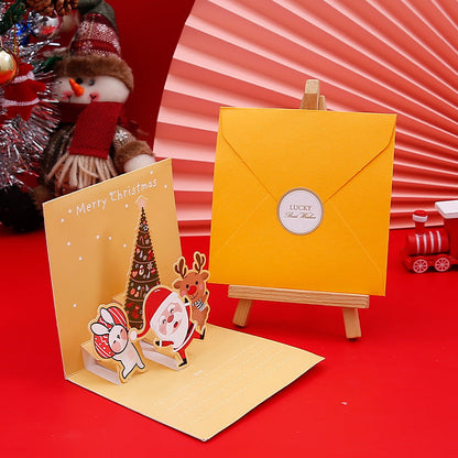 Creative Christmas 3D Pop Up Greeting Card