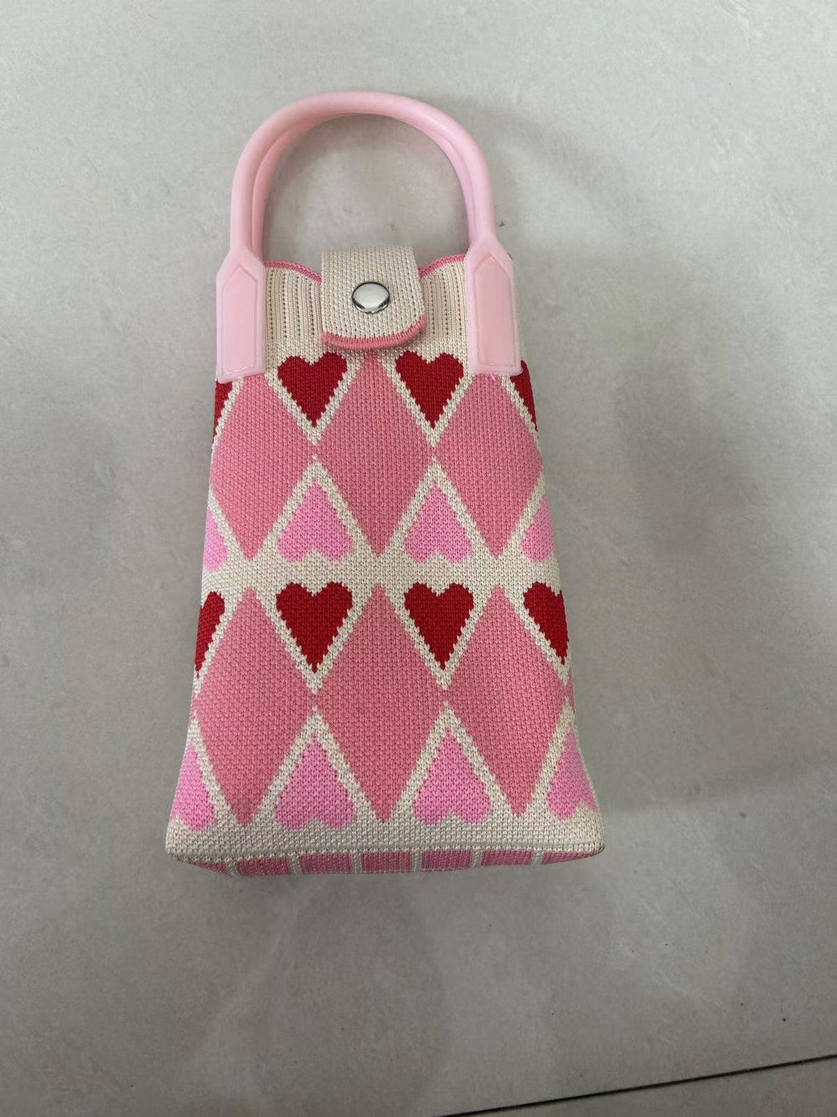 Mini Crossbody Phone Bag Cute Knitted Coin Purse Fashionable Street Style