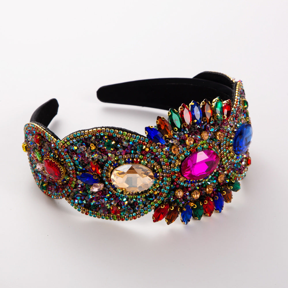 French Vintage Elegant Crystal Headband